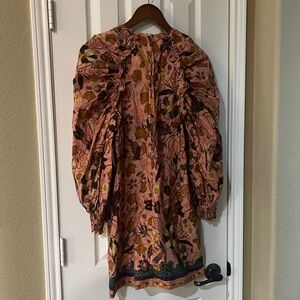 Ulla Johnson Devya floral balloon sleeve dress. Size 6